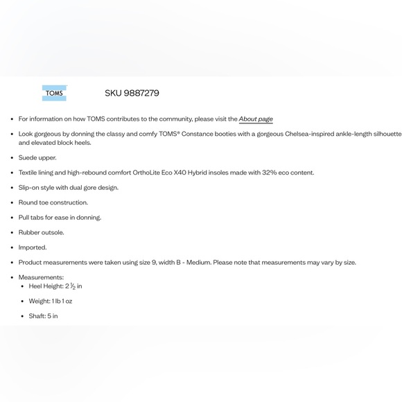 NWT TOMS CONSTANCE Heeled Boots 9.5 Tan Suede NEW NWOB no box Booties - Picture 7 of 7